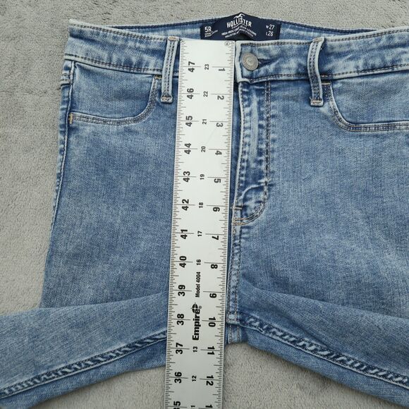 Hollister Jeans Junior's Size 5R High-Rise Crop Legging Denim Pants 25" Inseam - Picture 9 of 16